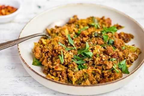 Keto Brussels Sprouts Pork Skillet