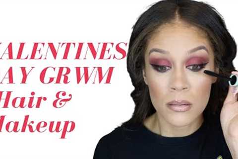 Valentines Day GRWM😍 Hair, Makeup and Dress💄👗