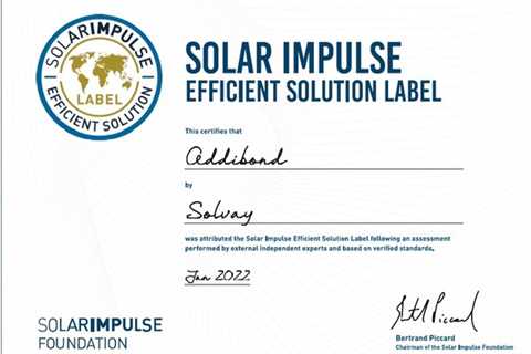 Addibond™ obtains Solar Impulse Efficient Solution Label