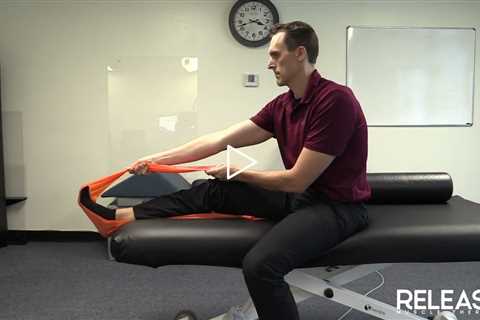 Seated Calf Stretch With Band OR Towel +Toe Focus