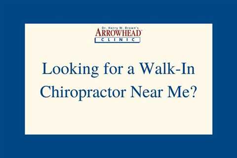 Arrowhead Clinic Chiropractor Garden City