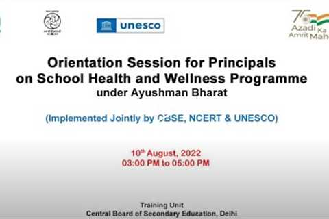 CBSE | Principals' Orientation on School Health & Wellness