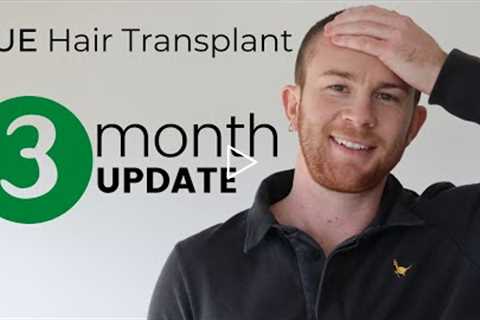 3 MONTH FUE Hair Transplant Results
