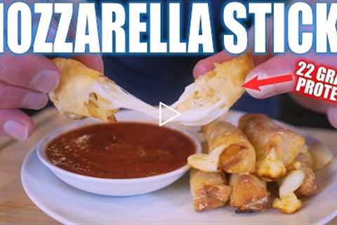 BODYBUILDING MOZZARELLA STICKS | Easy Diet Friendly Air Fryer Recipe For Weight Loss