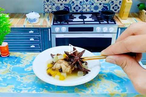 Enjoyable Mini Stewed Quail with Traditional Medicine / Miniature Tradional Recipe / Mini Food