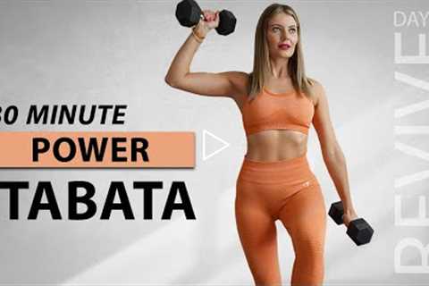 30 MIN FULL BODY DUMBBELL TABATA HIIT WORKOUT- Intense Fat Burn