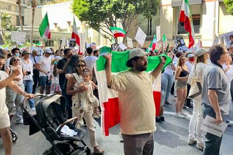 Woman, life, freedom. L.A. protest for Iran draws thousands