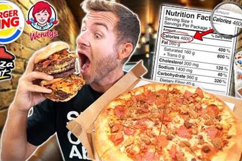 Eating the TOP 10 HIGHEST CALORIE Fast Food Items!