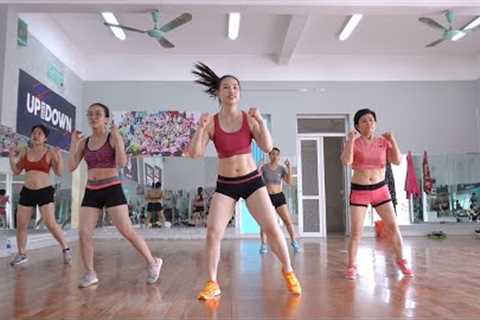 25 Mins Aerobic reduction of belly fat quickly - Aerobic dance workout easy steps  | EMMA Fitness