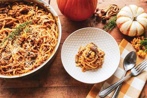 Vegan Carbonara with Pumpkin