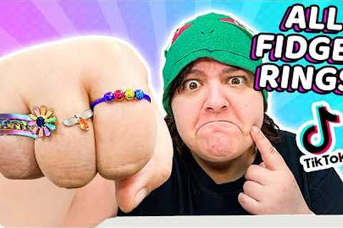 Trying ALL Viral TikTok Fidget Rings Mystery Box