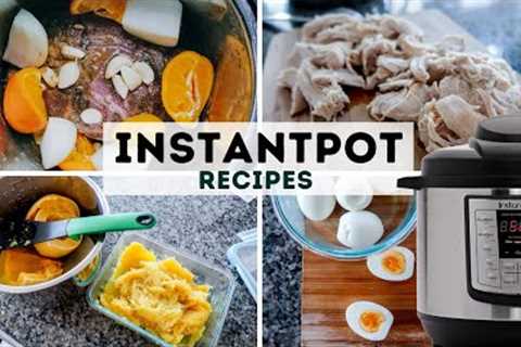 5 EASY INSTANT POT MEAL PREP TIPS [hardboiled eggs, spaghetti squash, ghee, shredded chicken, broth]