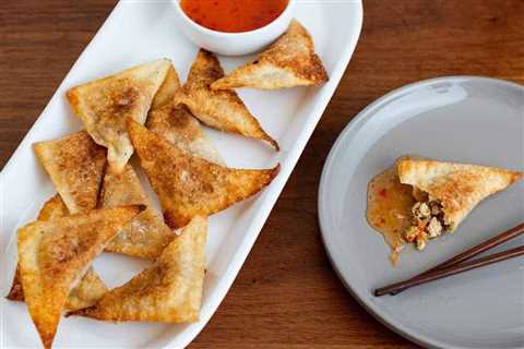 Tofu Vegetable Crispy Wontons [Deep-Fried + Air Fried]