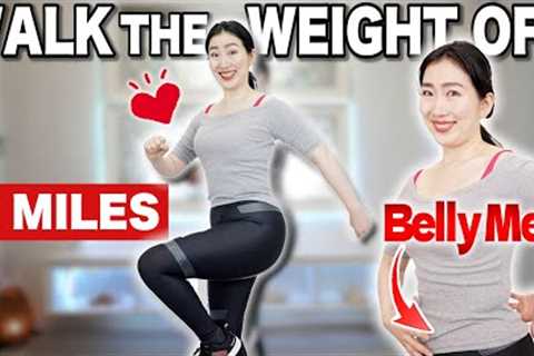 2 MILES Easy Walking to Lose Belly Fat/ Lose Weight & Burn Fat Efficiently  (3.2 km)