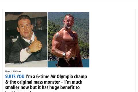 Dorian Yates Finds Balance After Retiring From Bodybuilding, Shares Insights on His New Training..
