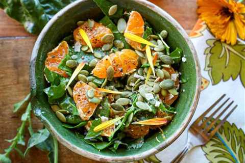 Swiss Chard Salad with Oranges and Citrus Vinaigrette