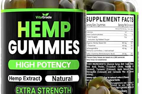 Hemp Gummies - Extra Strength - Sleep  Calm Mood - Gummy for Relief with Pure Hemp Oil Extract,..