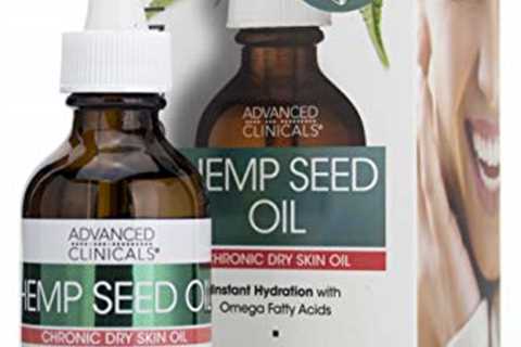 Advanced Clinicals Hemp Seed Oil for Face. Cold Pressed Cannabis Sativa oil instantly hydrates skin ..