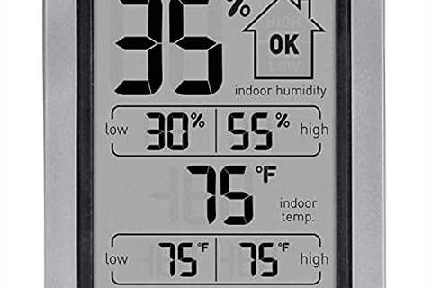 AcuRite 00613 Digital Hygrometer  Indoor Thermometer Pre-Calibrated Humidity Gauge, 3 H x 2.5 W x 1...