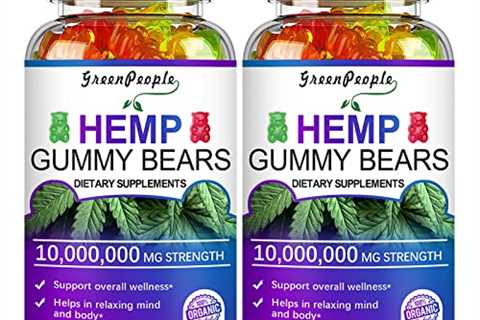 GreenPeople Hemp Gummies - 100% Natural Hemp Oil Infused Gummies, Fruit, Rich in Vitamin E C  Omega ..