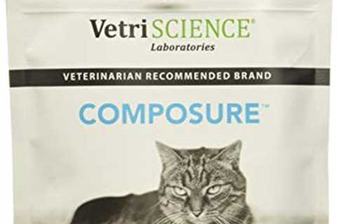 (4 Packages) VetriScience Laboratories - Composure Feline, 120 Bite-Sized Chews Total (30 Per Pack)