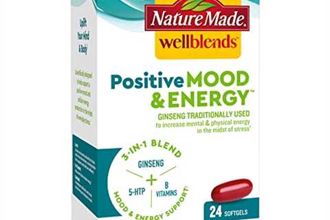 Nature Made Wellblends Positive Mood  Energy, 5HTP, Thiamin, Niacin, Vitamin B6, Vitamin B12, and..