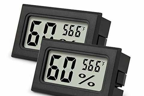 Mini Hygrometer Thermometer 2PCS Mini Digital Humidity Gauge, AikTryee Hygrometer Indoor Humidity..
