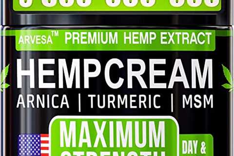 Instant Hemp Cream - Made in USA - Muscle, Foot, Shoulder, Joints and Back - Natural Hemp Oil..