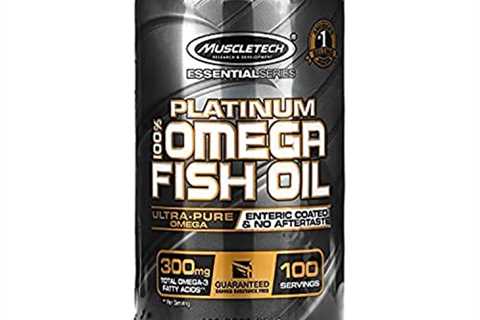 Omega 3 Fish Oil Capsules | MuscleTech 100% Omega Fish Oil | Burpless Fish Oil Supplement | Omega 3 ..