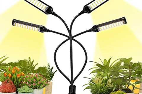 KAKISSUS Grow Lights for Indoor Plants, Full Spectrum 200 LED Plant Lights, 10 Dimmable Levels,..