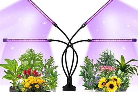 Grow Lights for Indoor Plants Full Spectrum,80 LEDs Plant Light for Indoor Plants with 3/9/12H..