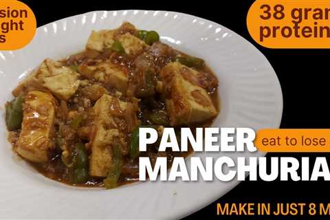 Quick and tasty Paneer Manchurian for weight loss, with just one TSP oil and awesome taste.