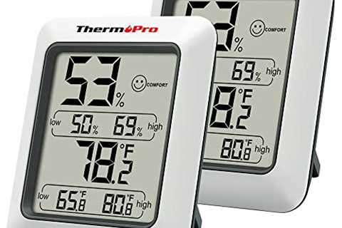 ThermoPro TP50 2 Pieces Digital Hygrometer Indoor Thermometer Room Thermometer and Humidity Gauge..