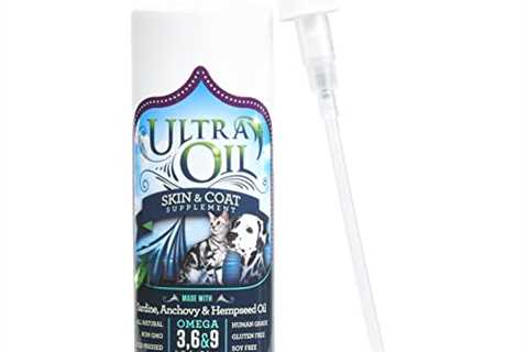 Ultra Oil Skin and Coat Supplement for Dogs and Cats with Hemp Seed Oil, Flaxseed Oil, Grape Seed..