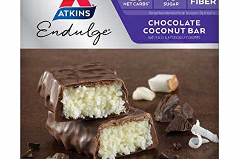Atkins Endulge Treat Chocolate Coconut Bar. Rich Coconut  Decadent Chocolate. Keto-Friendly. (5..