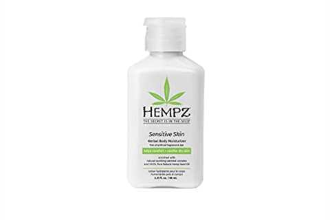 Hempz Sensitive Skin Herbal Body Moisturizer with Oatmeal, Shea Butter for Women and Men,2.25 oz...