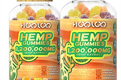 HOOLOO Hemp Gummies, 1,200,000MG Vegan Hemp Gummy Bears for Relaxing, Sleep Better, Reduce Stress..