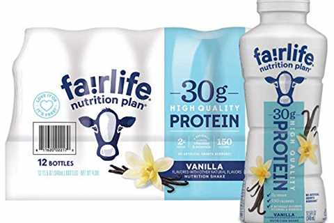 Fairlife Fair Life Nutrition Plan High Protein Vanilla Shake, 12 Pack Of 11.5 Fl Ounce Bottles,..