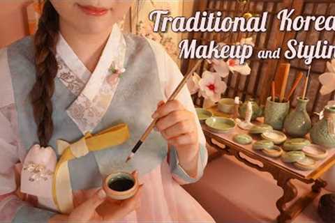 ASMR Traditional Korean Makeup & Styling💗