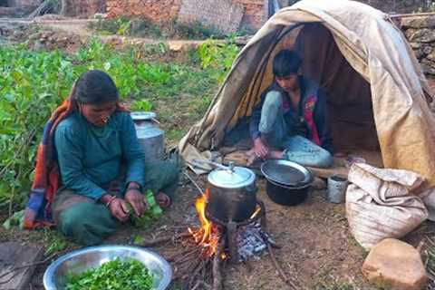 organic Nepali Himalayal Village Food ||Nepali village kitchen ||Pure Nepali kitchen🇳🇵