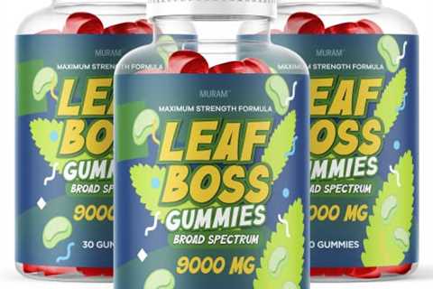 (3 Pack) Leaf Boss Hemp Gummies, 90 Day Supply