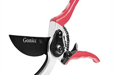 gonicc 8 Professional Sharp Bypass Pruning Shears (GPPS-1002), Tree Trimmers Secateurs,Hand Pruner, ..