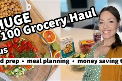 HUGE $100 Grocery Haul! Get It ALL DONE! Food Prep, Meal Planning and Grocery Haul *SPRING REFRESH*