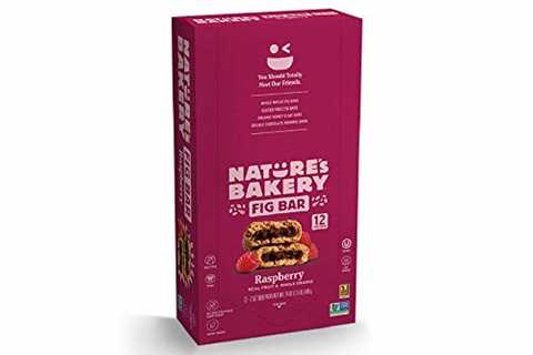 Natureâs Bakery Whole Wheat Fig Bars, Raspberry, Real Fruit, Vegan, Non-GMO, Snack bar, 1 box..