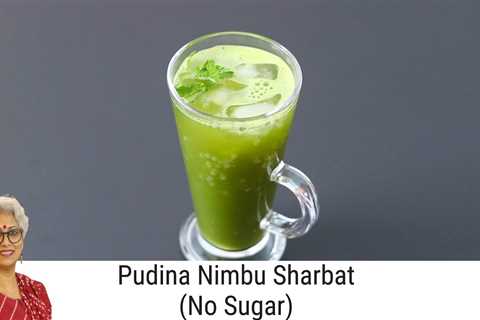 Mint Lemonade – No Sugar – Nimbu Pudina Sharbat – Refreshing Mint Sherbat Recipe – Summer Drinks