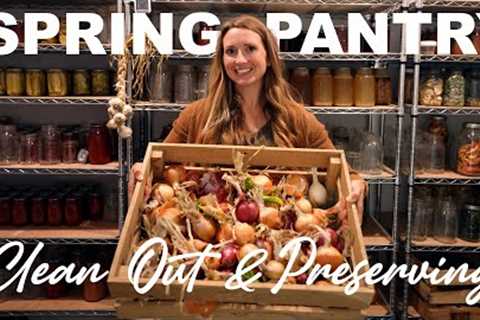 Spring Pantry Cleaning (PART 1) \\ Making Pumpkin Puree, Apple Juice, Freeze Dried Onions