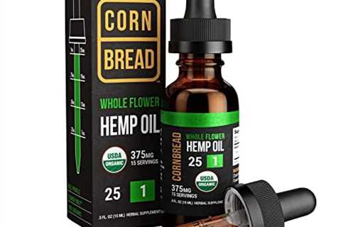 USDA Organic Hemp Oil for Stress  Sleep Relief - 375mg of Pure Hemp Oil Extract, Certified Organic..