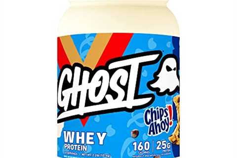 GHOST WHEY Protein Powder, Chips Ahoy! – 2lb, 25g of Protein – Whey Protein Blend – ­Post Workout..