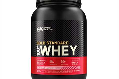 Optimum Nutrition Gold Standard 100% Whey Protein Powder, Delicious Strawberry, 2 Pound (Packaging..