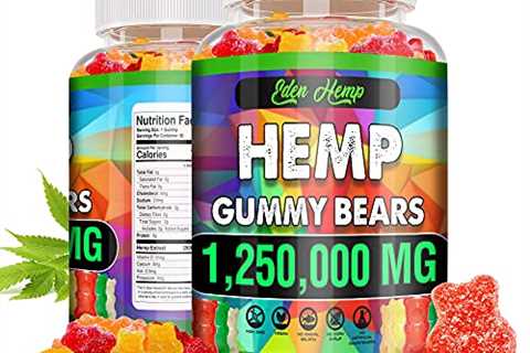 Hemp Gummies 1,250,000MG Anxiety Relief – for Pain & Inflammation – Extra Strength – Sleep Aid,..